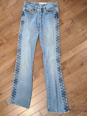 VTG Y2K Ecko Red Denim Foundry Braided Side Stripe Jeans